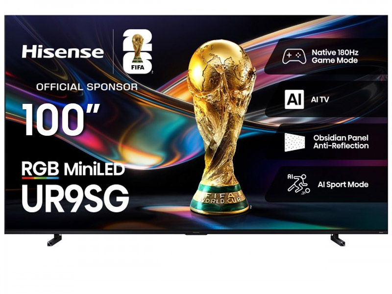 100" Hisense 100UR9SG RGB MiniLED AI Google TV