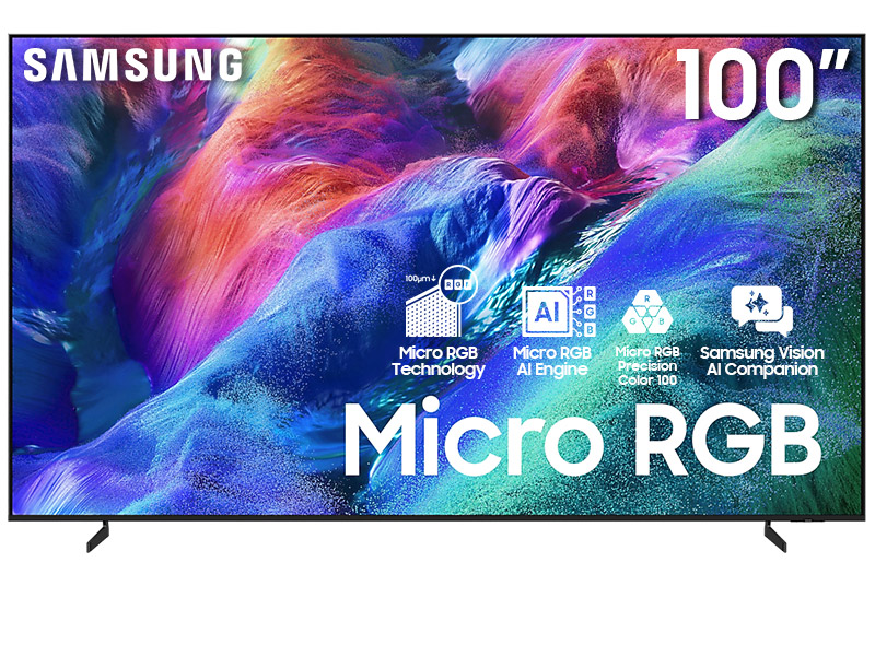 100" Samsung MRN100R85HFXZC Micro RGB R85H 4K Vision AI Smart TV (2026)