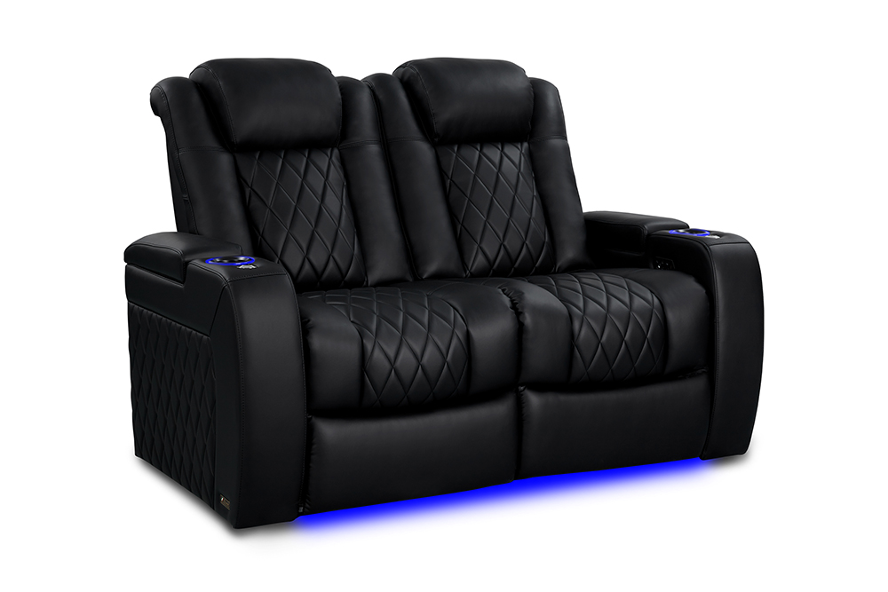 Valencia Theater Seating Tuscany Heat and Massage Home Theater Seating in Midnight Black - Tuscany Heat & Massage
