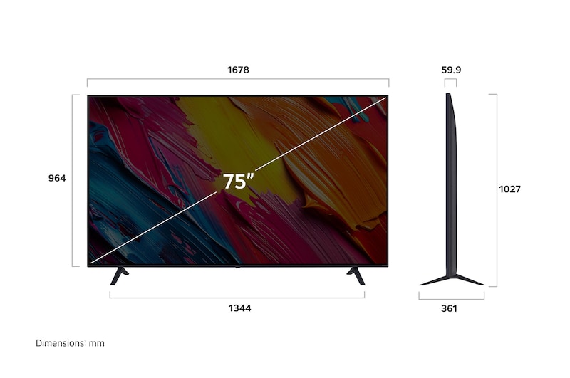 75" LG 75QNED70AUC QNED AI 4k Smart TV (2025)