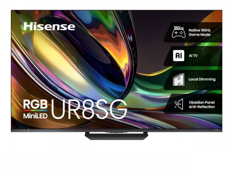 65" Hisense 65UR8SG RGB MiniLED AI Google TV