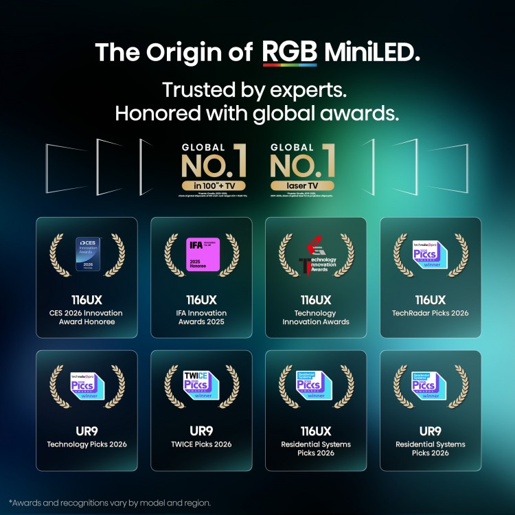 100" Hisense 100UR8SG RGB MiniLED AI Google TV