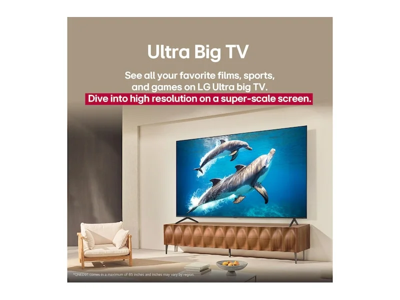 75" LG 75QNED91AUA QNED Evo AI MiniLED 4k Smart TV (2025)