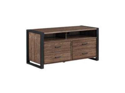 Bell'O TV Stand for TV's up to 70 Inches, Old World Birch TC6350005