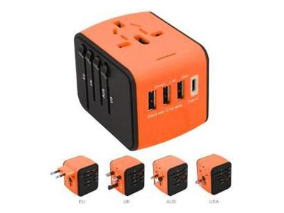 Ultralink All-In-1 Universal World Travel Adapter with 3 USB UP608OE